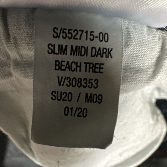 Old Navy Shorts 14 Jean Cuff Distress Blue Denim Stretch Womens Measure - Picture 2 of 4